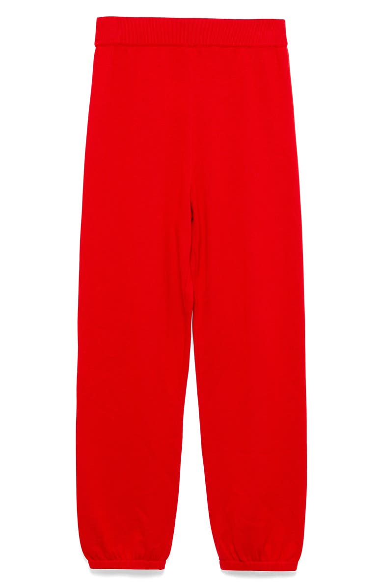 Simkhai Cotton & Cashmere Crop Joggers, Alternate, color, Vernis Red