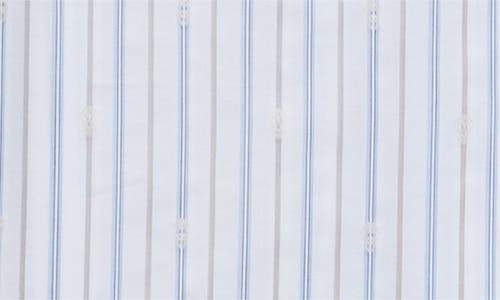 Alexander Mcqueen Short-sleeved Shirt With Striped Pattern In Gray
