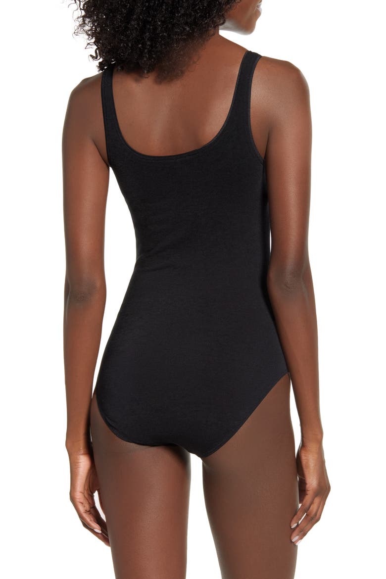 Jamika Tank Bodysuit, Alternate, color, BLACK