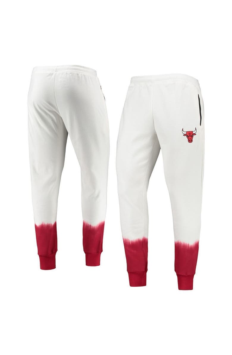 FISLL Men's FISSL Oatmeal Chicago Bulls Double Dribble Tie-Dye Fleece Jogger Pants, Alternate, color,