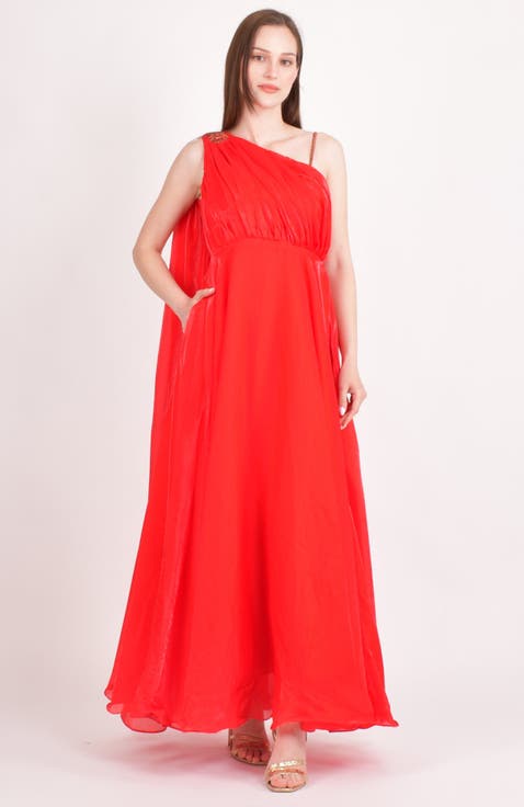 Tiana Embellished Silk Maxi Dress