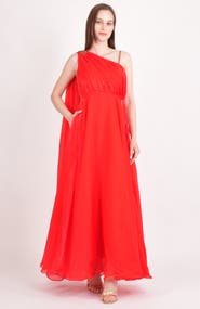 RAAS Tiana Embellished Silk Maxi Dress