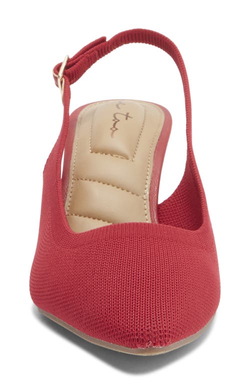 Me Too Zani Kitten Heel Slingback Pump In Red