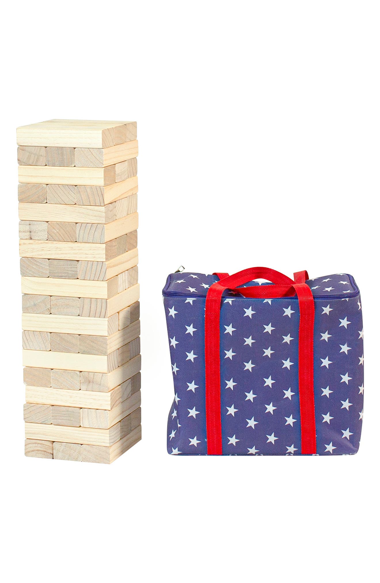 POOLCANDY Stars & Stripes Giant Wooden Tower Game