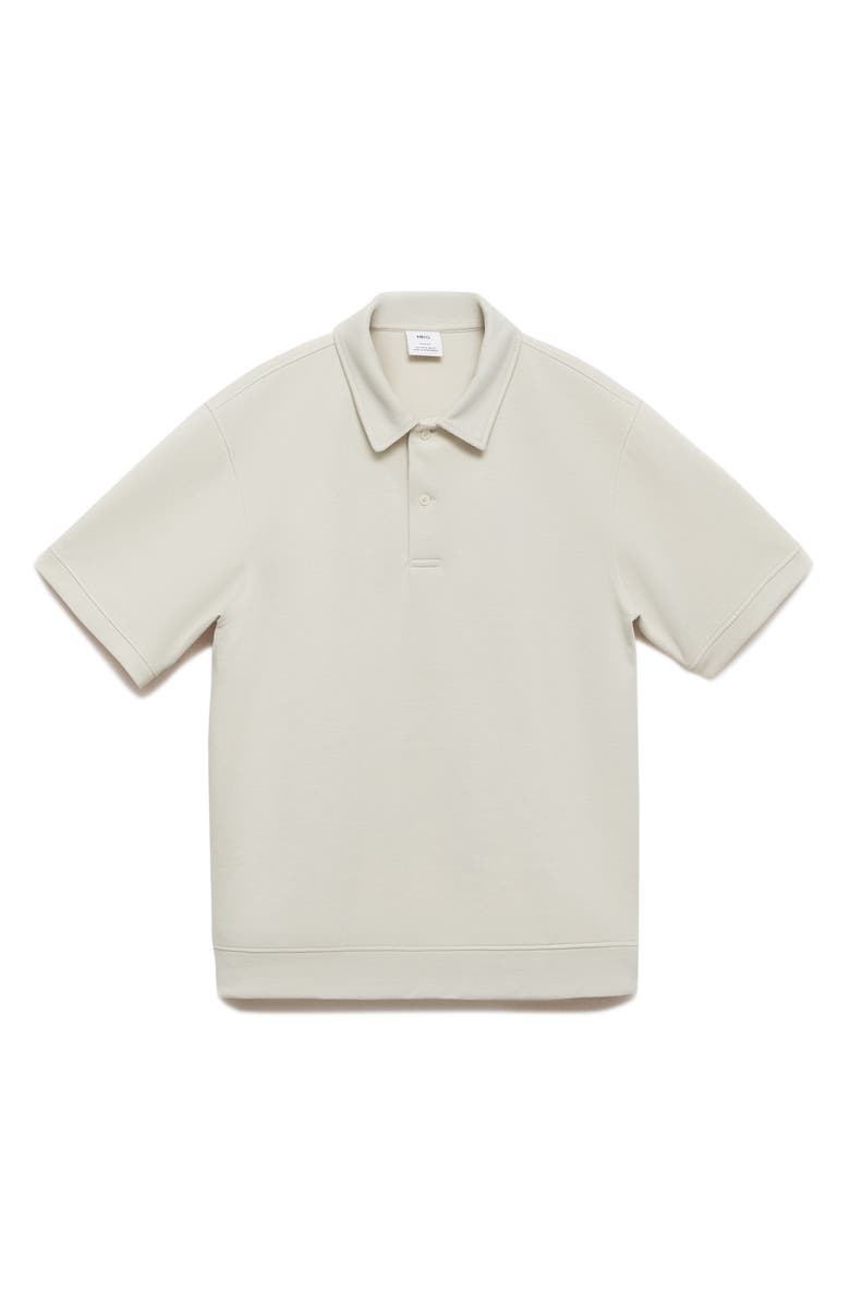 MANGO Regular Fit Chunky Knit Polo, Main, color, 