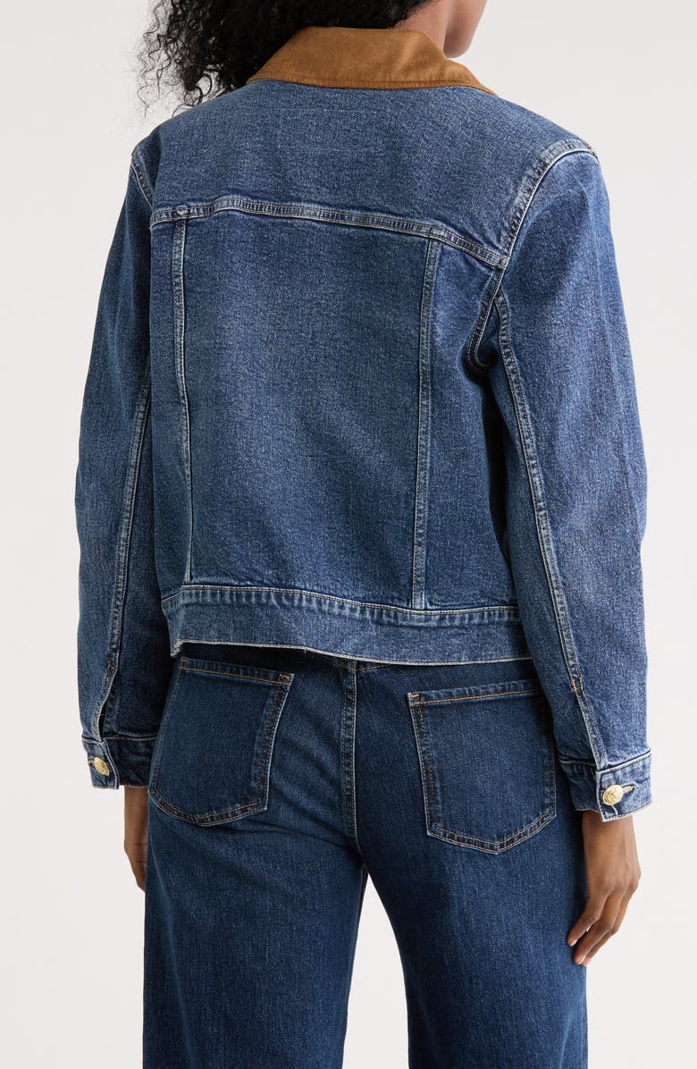 DKNY Jeans Crest Trucker Jacket, Alternate, color, Cobble Hill