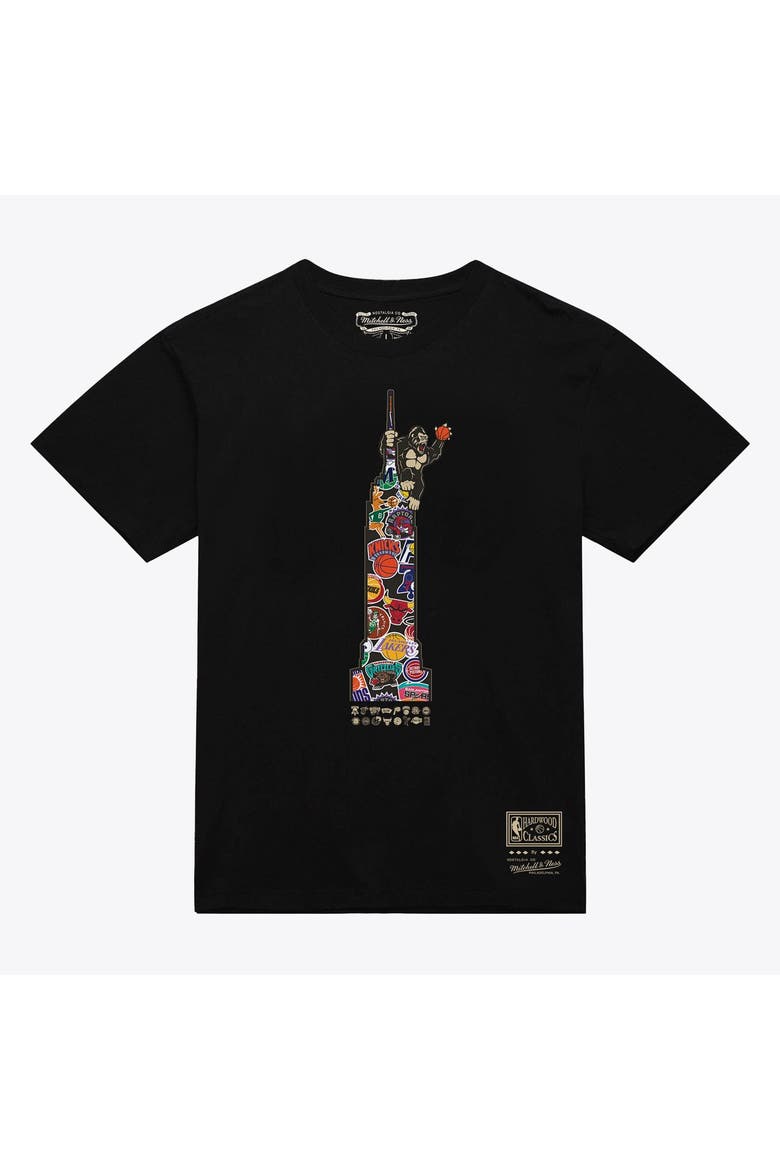 Men's Mitchell & Ness  Black New York Knicks King K T-Shirt, Main, color, Black