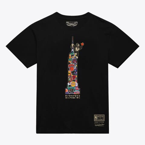 Men's Mitchell & Ness  Black New York Knicks King K T-Shirt