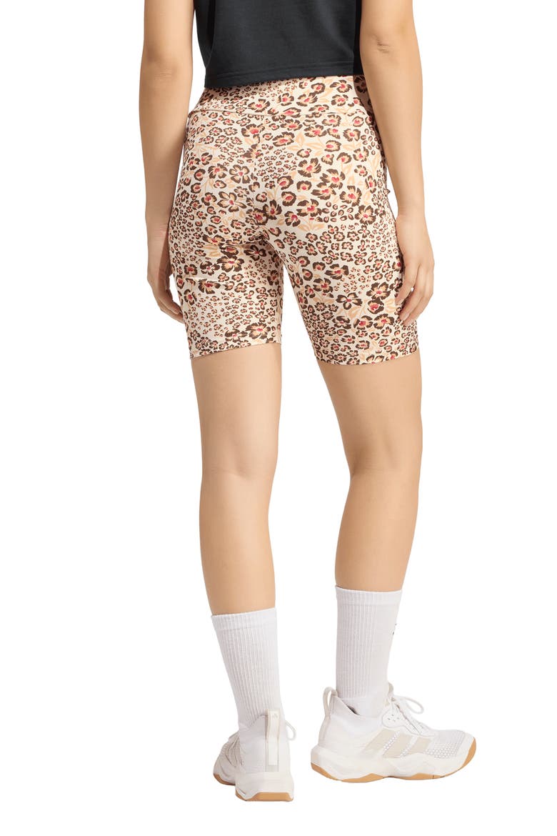 x FARM Rio Bike Shorts, Alternate, color, ECRU/ MULTI/ BROWN