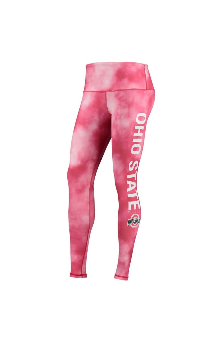 ZOOZATZ Women's ZooZatz Scarlet Ohio State Buckeyes Cloud Dye Mist Leggings, Alternate, color,
