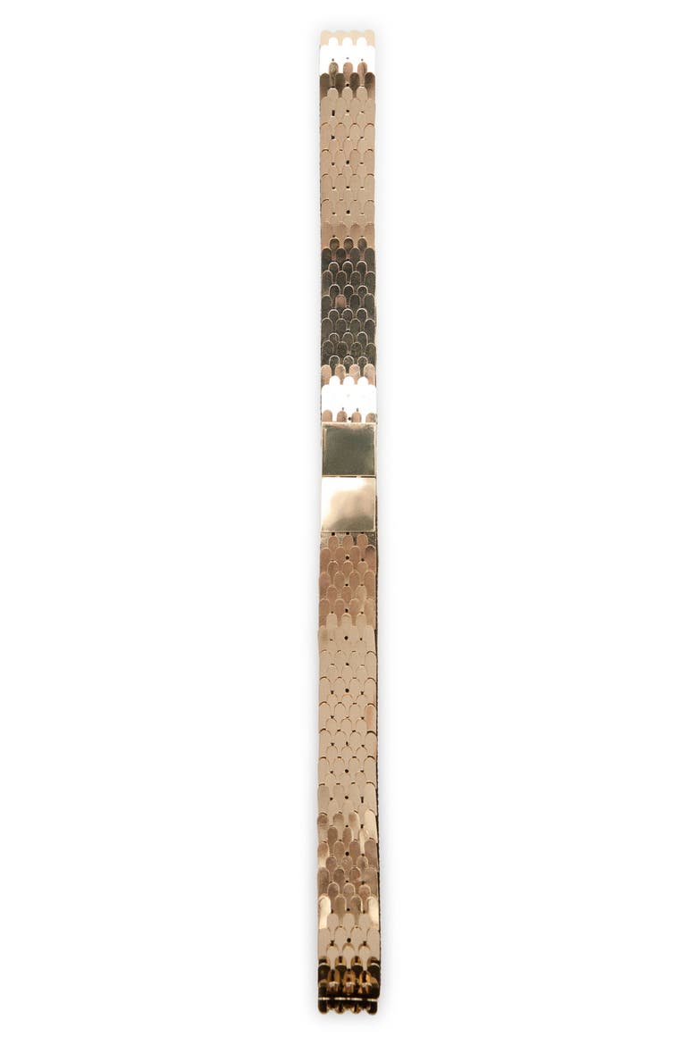 Metal Scale Belt, Alternate, color, GOLD