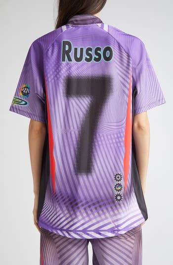 Paolina Russo Oversize Short Sleeve Stretch Jersey Top