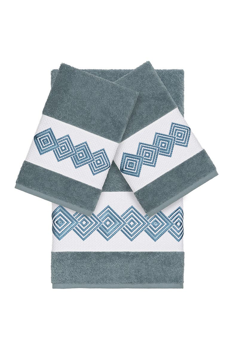 Noah 3-Piece Embellished Towel - Teal, Main, color, TEAL