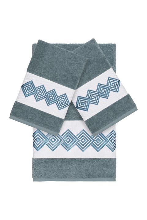 Noah 3-Piece Embellished Towel - Teal