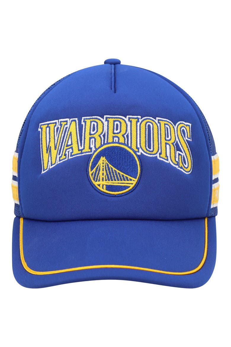 Men's '47 Royal Golden State Warriors Sidebrand Stripes Trucker Adjustable Hat, Alternate, color, Royal