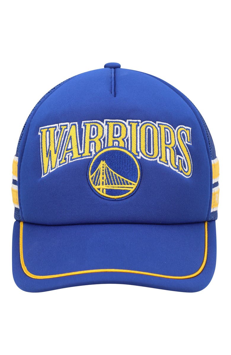 '47 Men's '47 Royal Golden State Warriors Sidebrand Stripes Trucker Adjustable Hat, Alternate, color, Royal