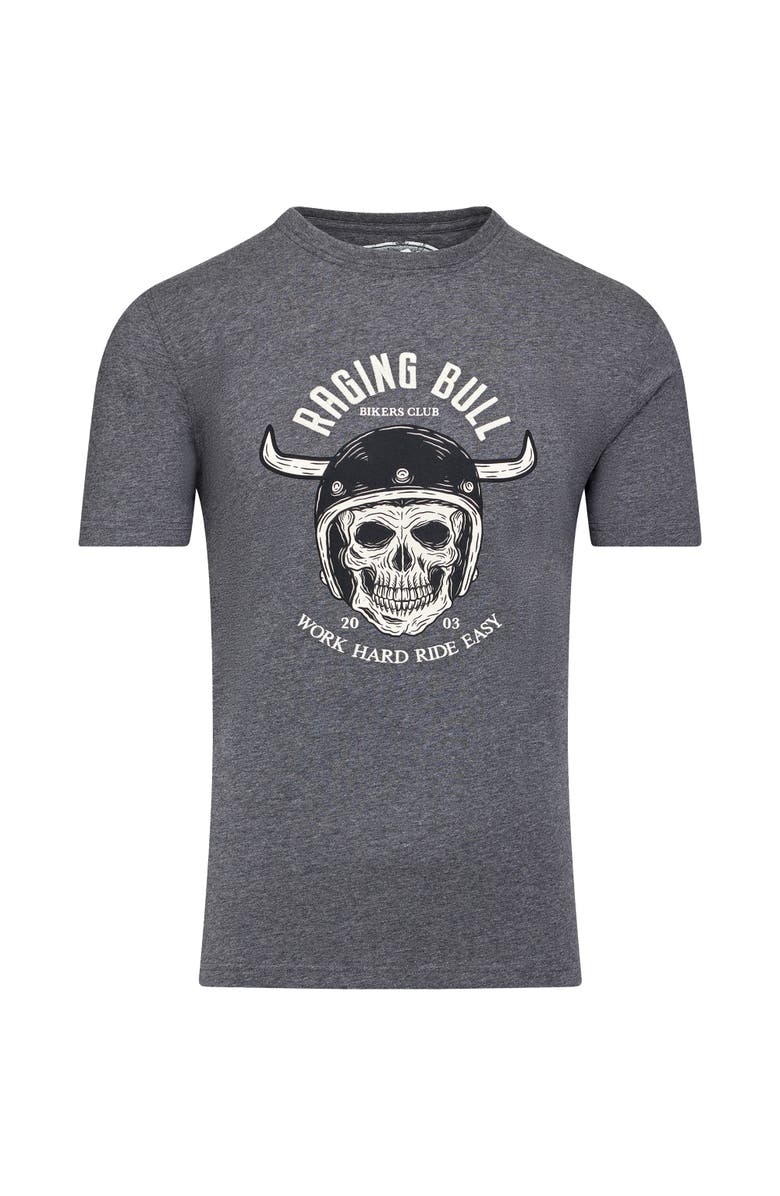 Raging Bull Work Hard Ride Easy T-Shirt, Alternate, color, Charcoal