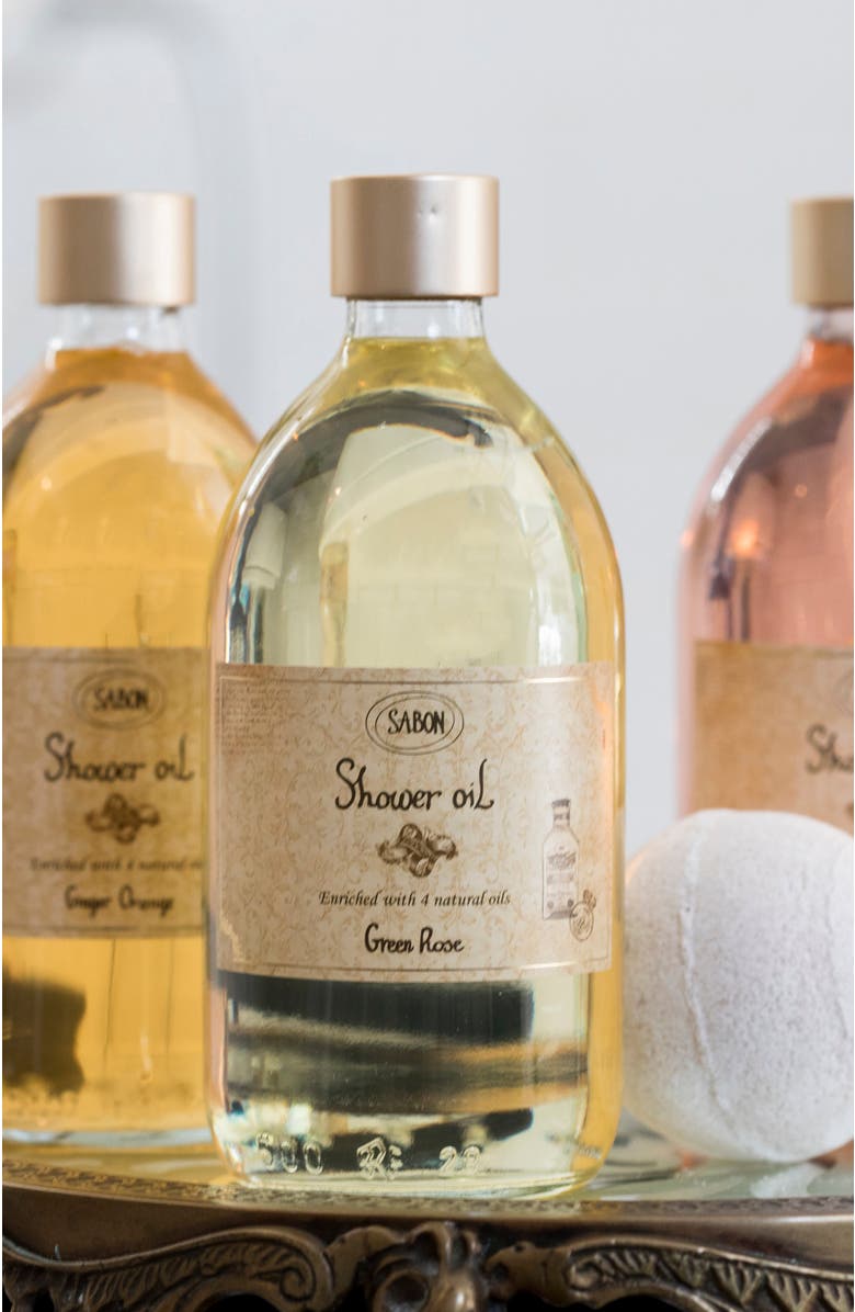 SABON Shower Oil Green Rose, Alternate, color, 300 Ml
