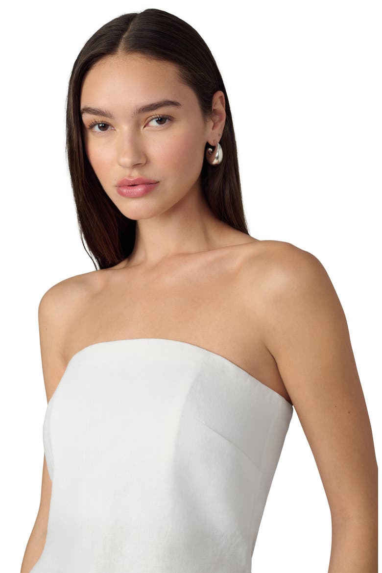 The Mariel Strapless Top, Alternate, color, WHITE