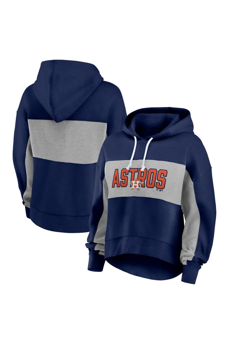 Women's Fanatics Branded Navy Houston Astros Filled Stat Sheet Pullover Hoodie, Alternate, color, Navy