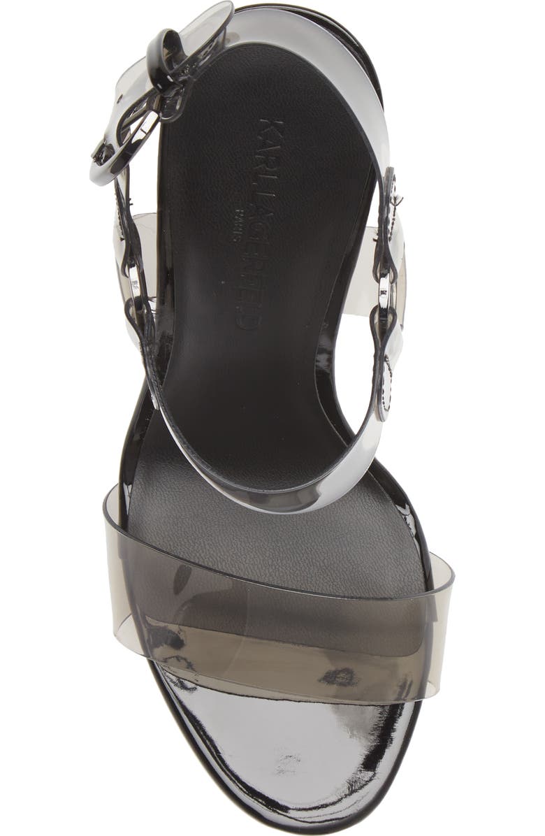 KARL LAGERFELD PARIS KARL LAGERFELD Cieone Sandal, Alternate, color, Smoke