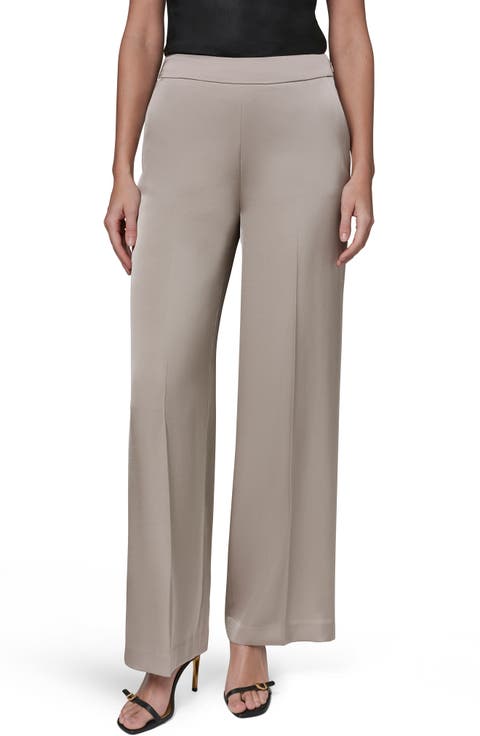 Flat Front Straight Leg Pants