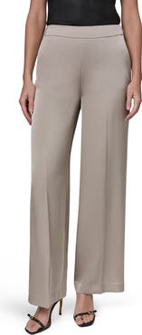 Donna Karan New York Flat Front Straight Leg Pants