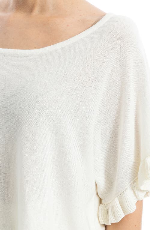 Max Studio Flutter Sleeve Sweater