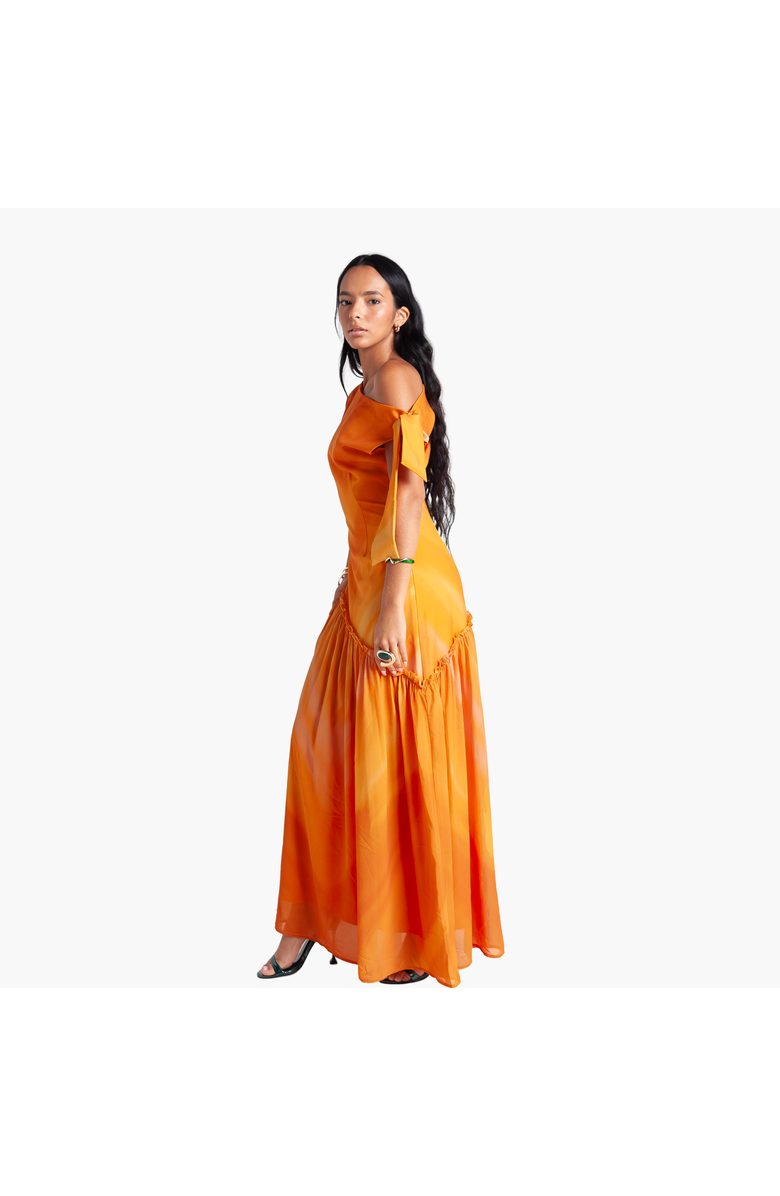 RICHANTEE Asymmetric Maxi Dress, Alternate, color, Orange