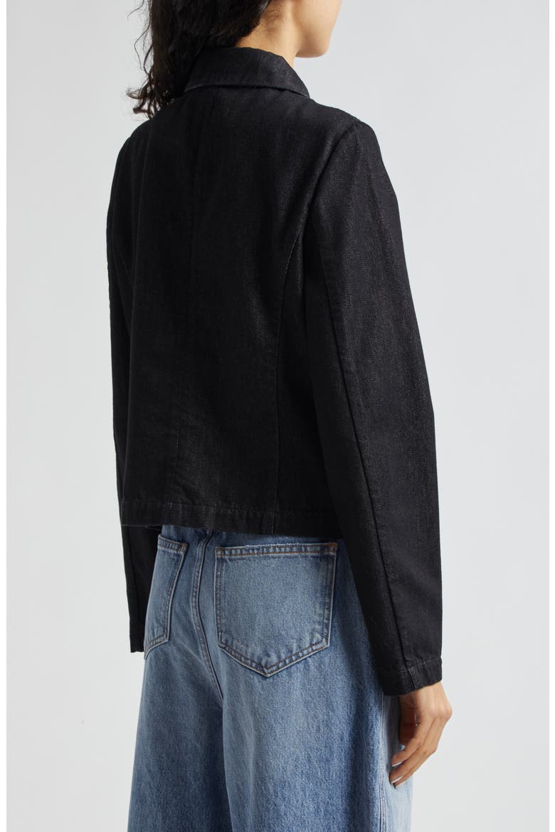 Denim Jacket, Alternate, color, SOLID BLACK