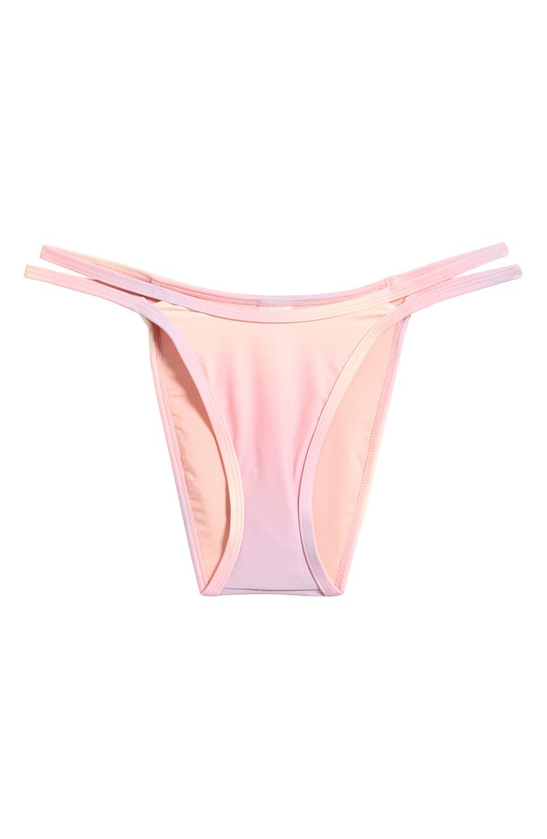 Good American Boomerang Bikini Bottoms, Alternate, color, Sunset Gradient004