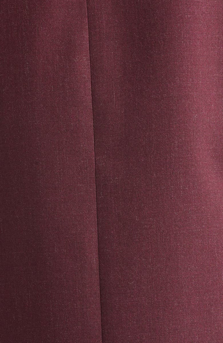 Saint Laurent Double Breasted Wool Gabardine Blazer, Alternate, color, Lie De Vin