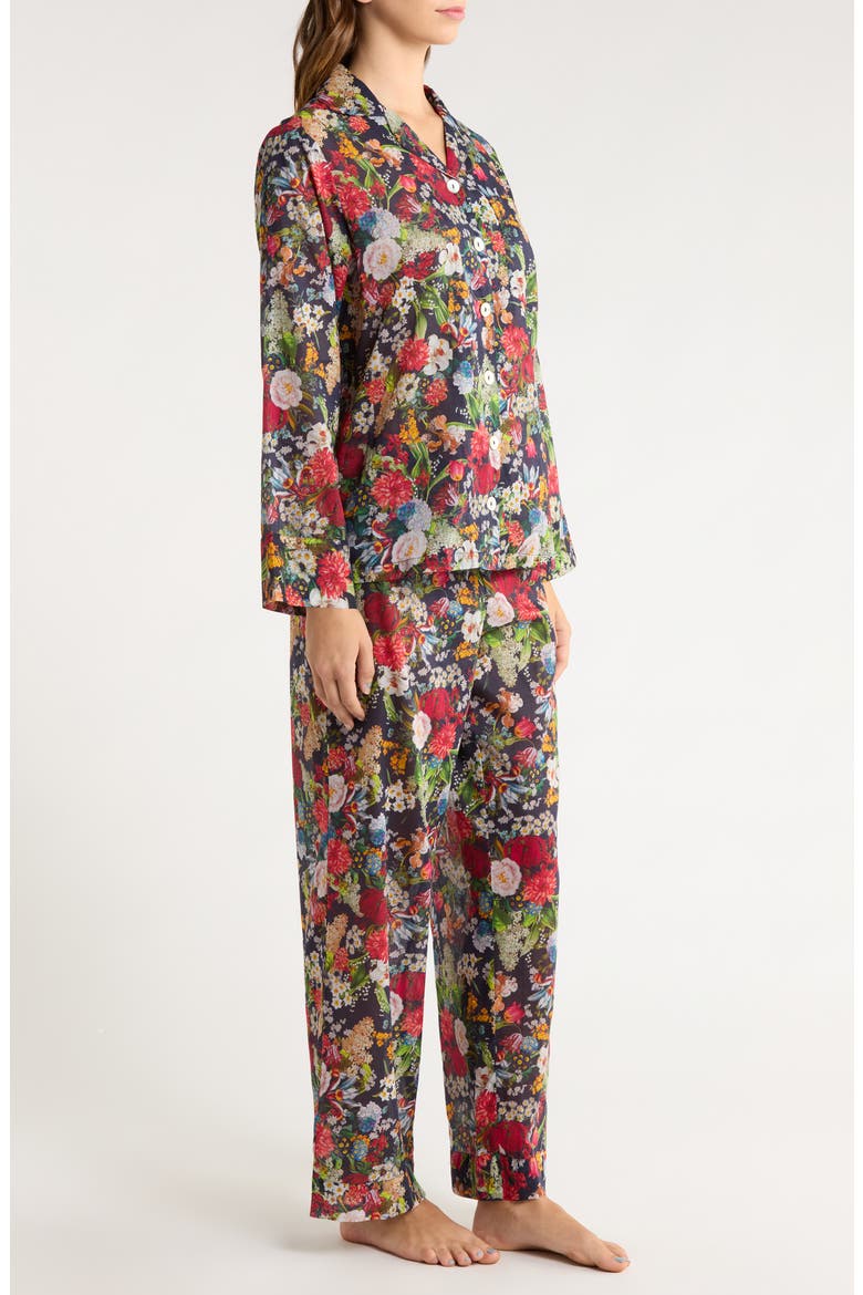 Holly Cotton Voile Pajamas, Alternate, color, NAVY