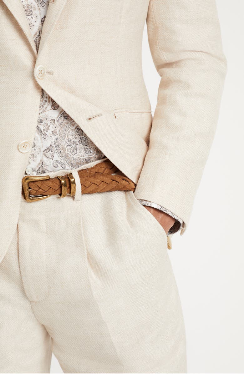 Brunello Cucinelli Calfskin belt, Alternate, color, 