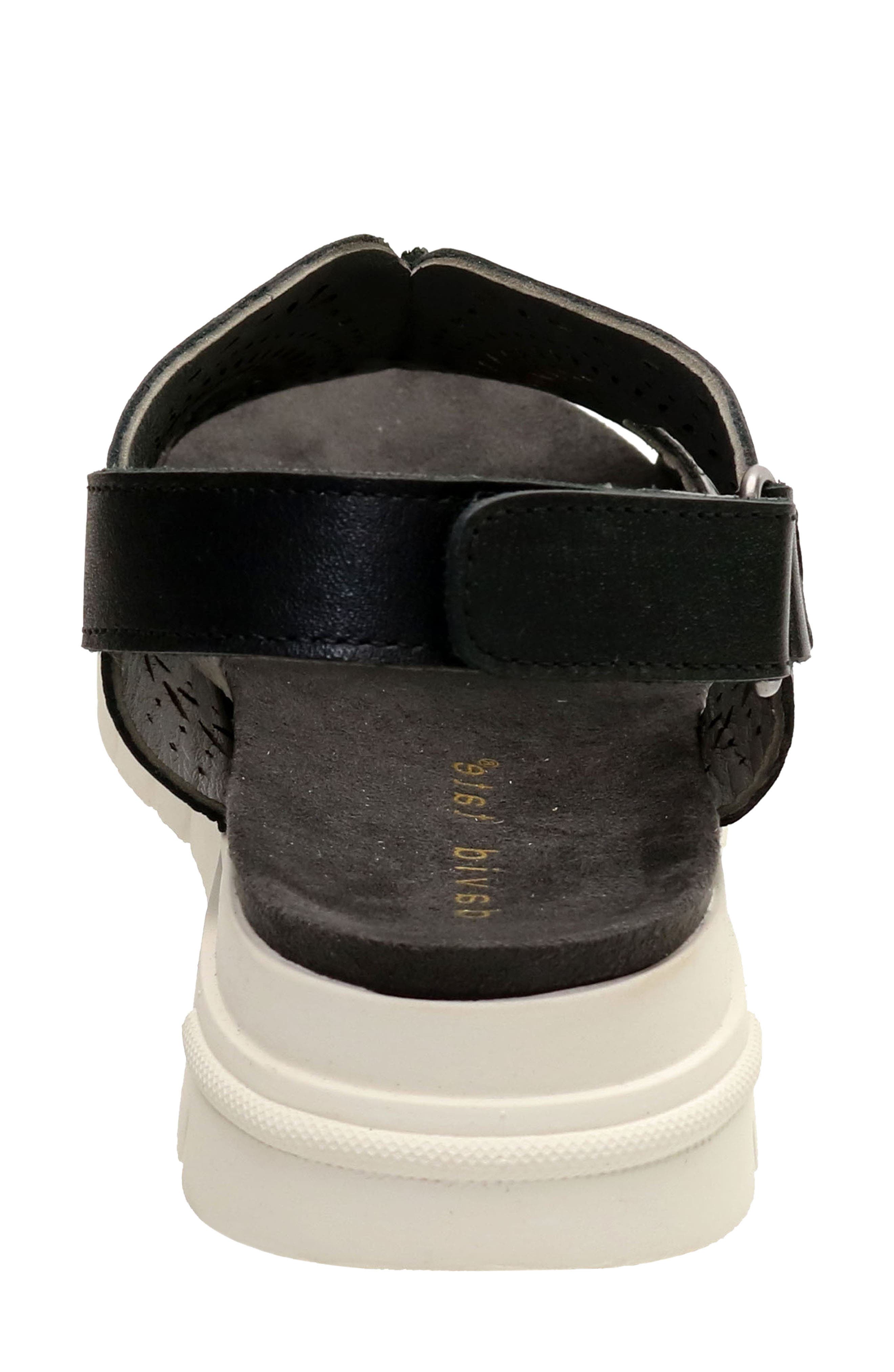 David Tate Moda Slingback Platform Wedge Sandal, Alternate, color, Black