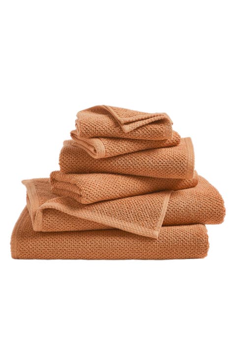 Cotton 6-Piece Textured Towel Set