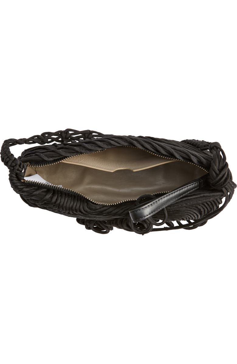Dries Van Noten Cord Embroidered Shoulder Bag, Alternate, color,