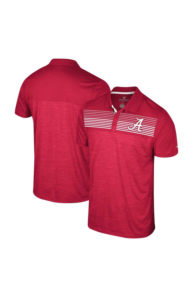 COLOSSEUM Men's Colosseum Crimson Alabama Crimson Tide Big & Tall Langmore Polo, Main, color, Crimson