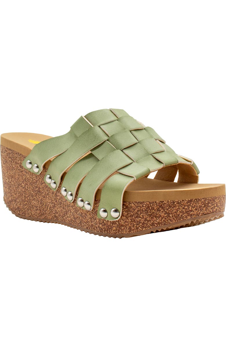 Volatile Enoki Platform Wedge Slide Sandal, Main, color,