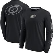FANATICS Men's Fanatics Black Carolina Hurricanes Elements Strive Long Sleeve T-Shirt