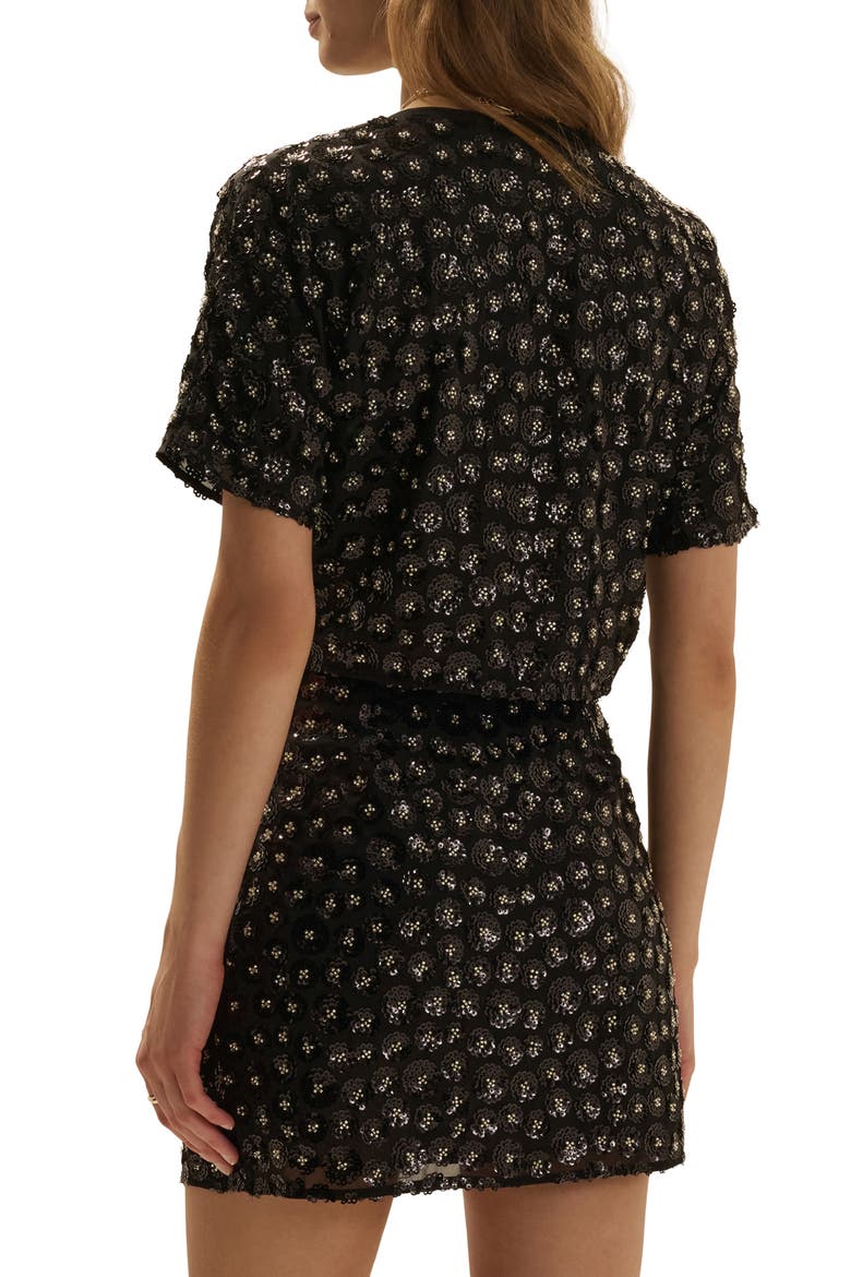 The Last Song Sequined T-shirt, Alternate, color, BLACK SPARKLE