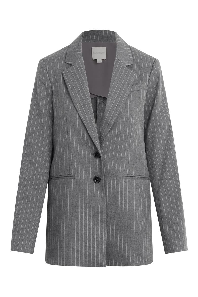 The Alexis Pinstripe Longline Blazer, Alternate, color, SHADOW PINSTRIPE