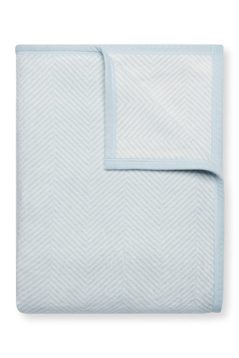 Harborview Herringbone Throw Blanket, Main, color, BLUE