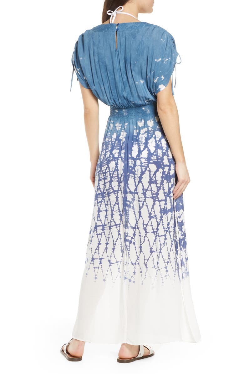 Surf Gypsy Dip Dye Maxi Cover-Up Dress, Alternate, color, 