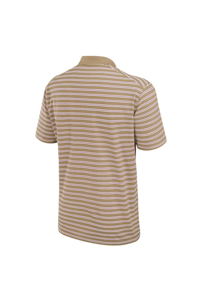 Men's Jordan Brand Tan/White Oklahoma Sooners Primetime Victory Striped Polo, Alternate, color, Tan