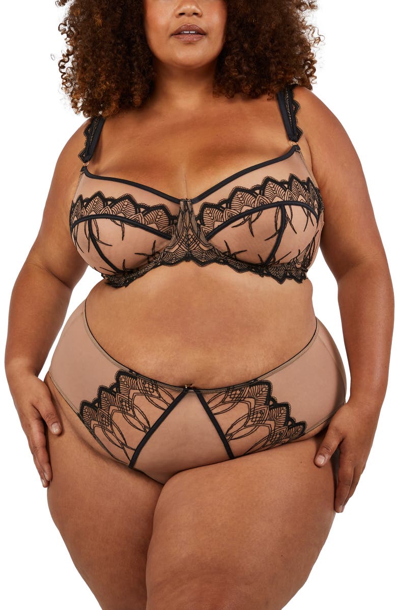 Playful Promises Gabi Fresh Clara Latte Underwire Bra, Alternate, color,