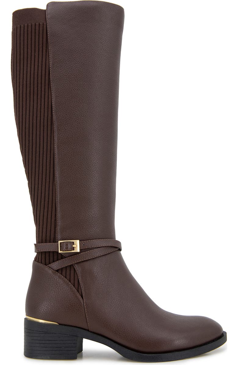 Kenneth Cole Lanica Knee High Boot, Alternate, color, Chocolate Leather