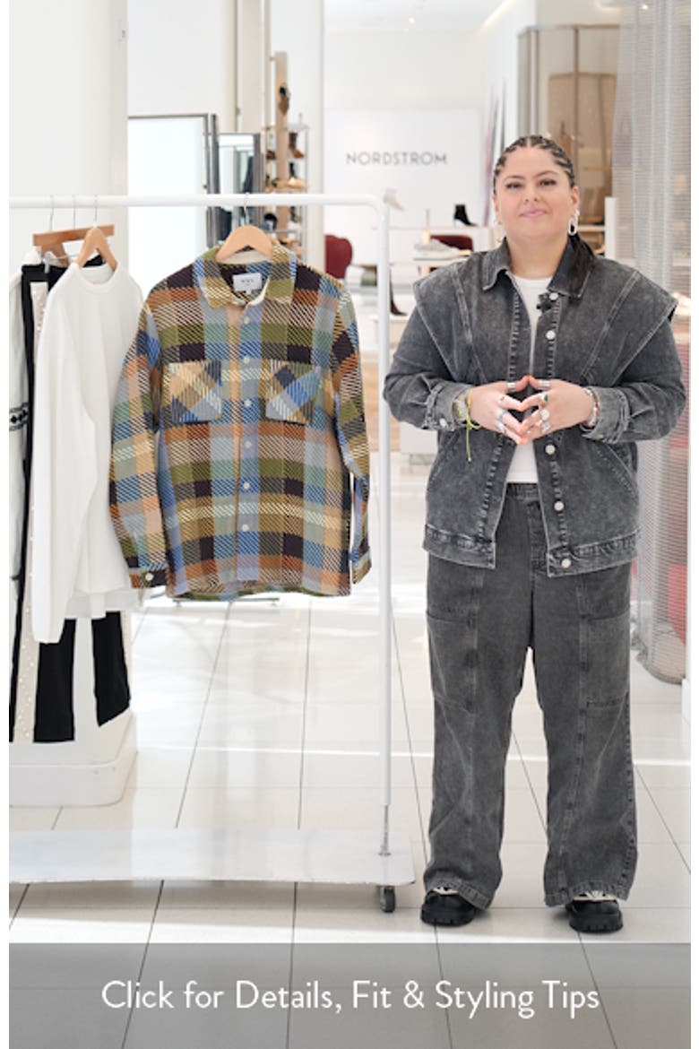 Whiting Pike Check Recycled Cotton Blend Overshirt video