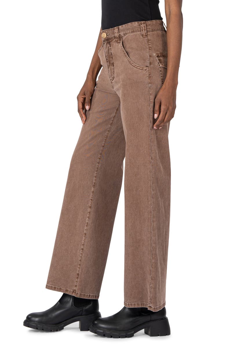 KUT from the Kloth Meg High Waist Ankle Wide Leg Jeans, Alternate, color, 