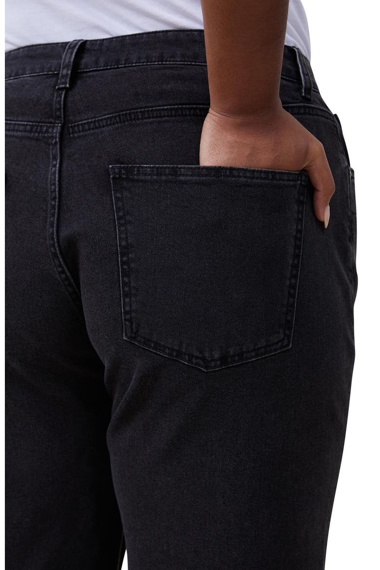 Women's Curvy Stretch Wide Jean, Alternate, color, GRAPHITE BLACK